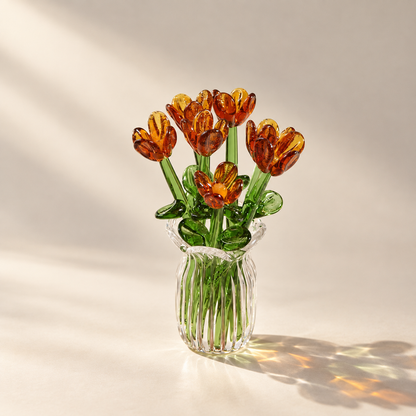 Sunlit Glass Bouquet
