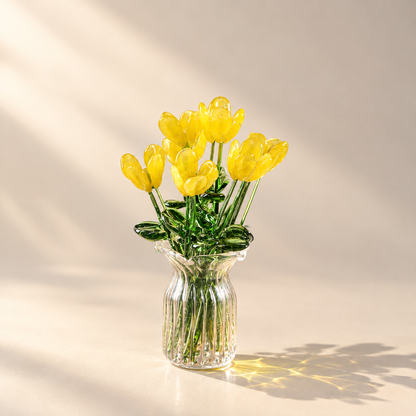 Sunlit Glass Bouquet