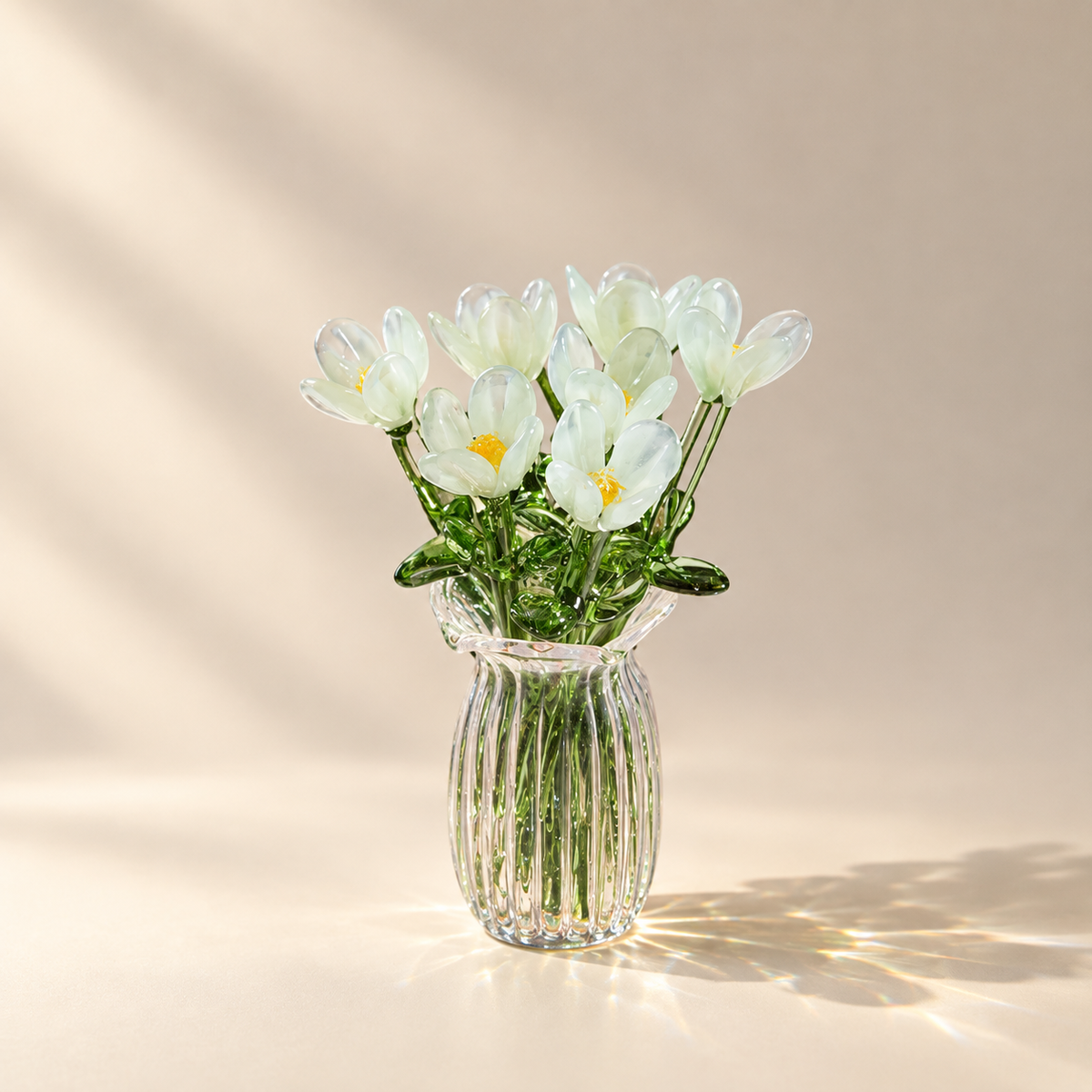 Sunlit Glass Bouquet