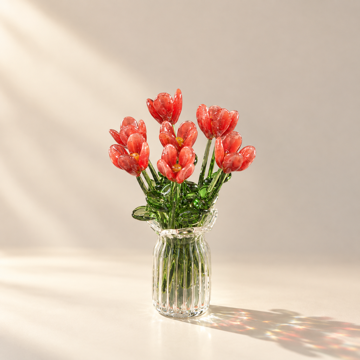Sunlit Glass Bouquet
