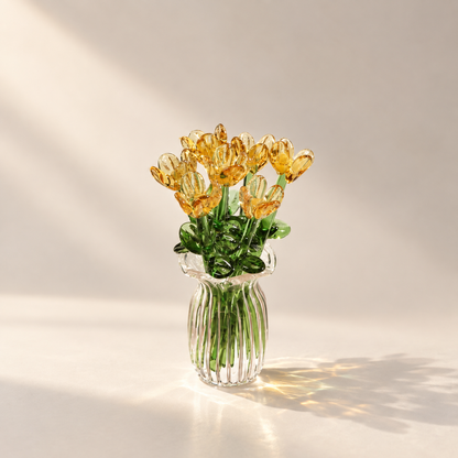 Sunlit Glass Bouquet